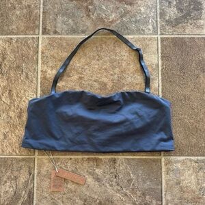 NWT Skims swim gunmetal bandeau top